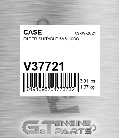 V37721 Filter Suitable 6a5110bq