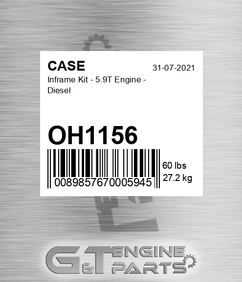 OH1156 Inframe Kit - 5.9t Engine - Diesel