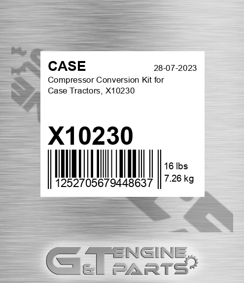 X10230 CASE Compressor Conversion Kit For Case Tractors,