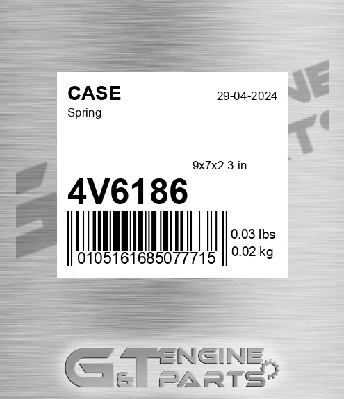 4V6186 CASE Spring