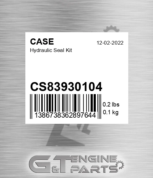 CS83930104 Hydraulic Seal Kit