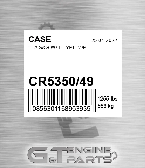 CR5350/49 CASE Tla S&g W/ T-type M/p