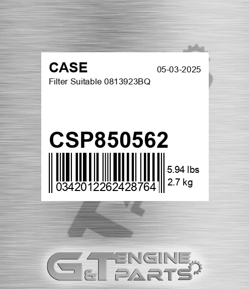 CSP850562 Filter Suitable 0813923bq