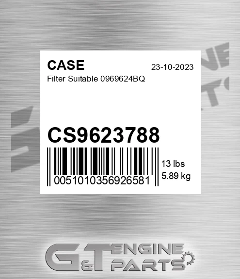 CS9623788 Filter Suitable 0969624bq