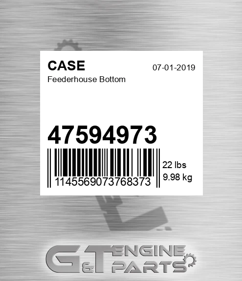 47594973 CASE Feederhouse Bottom
