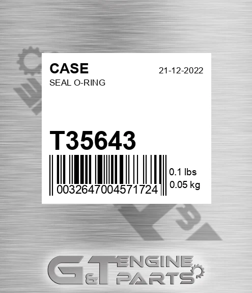 T35643 Seal O-ring