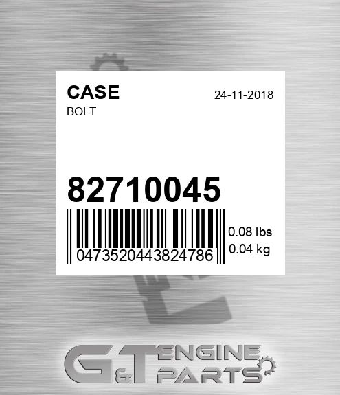 827-10045 Bolt