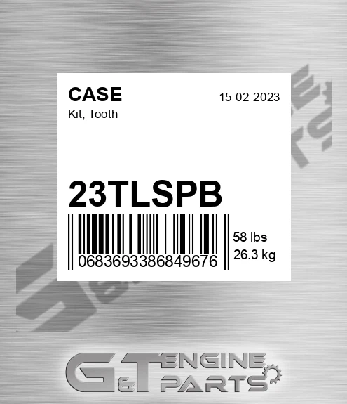 23TLSPB Kit, Tooth