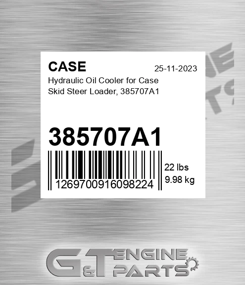 385707A1 Hydraulic Oil Cooler For Skid Steer Loader,