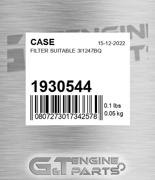 1930544 CASE Filter Suitable 3i1247bq