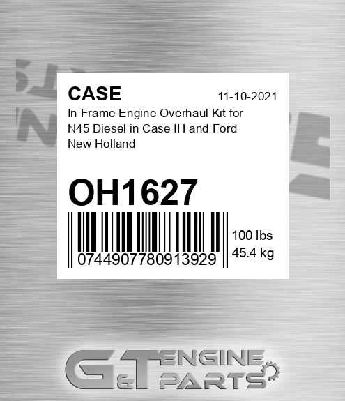 OH1627 CASE In Frame Engine Overhaul Kit For N45 Diesel In Case Ih And Ford New Holland