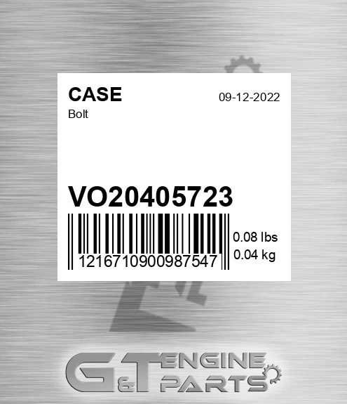VO20405723 CASE Bolt