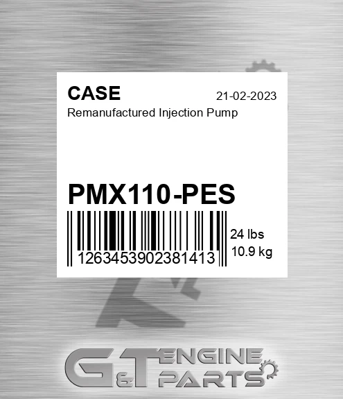 PMX110-PES Remanufactured Injection Pump