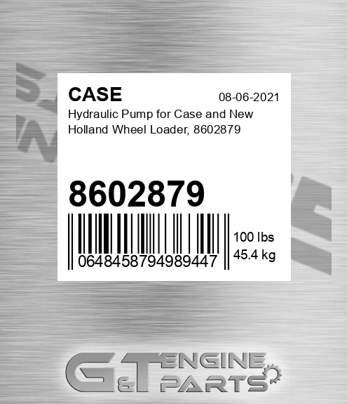 8602879 Hydraulic Pump For And New Holland Wheel Loader,