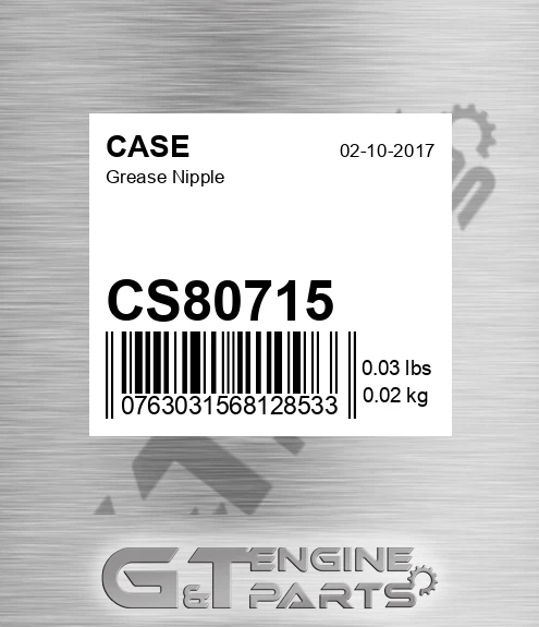 CS80715 Grease Nipple