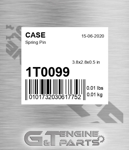 1T0099 CASE Spring Pin