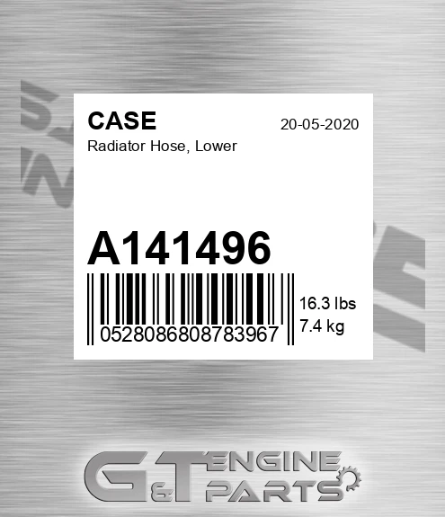 A141496 Radiator Hose, Lower