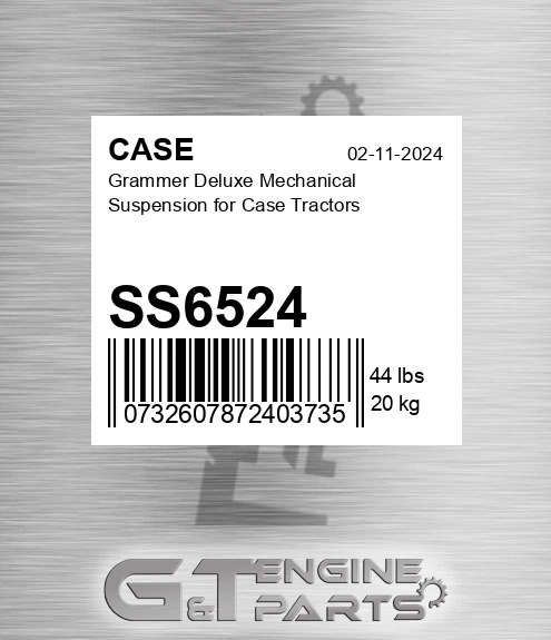SS6524 CASE Grammer Deluxe Mechanical Suspension For Case Tractors