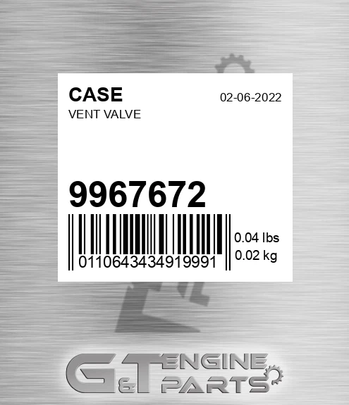 9967672 Vent Valve