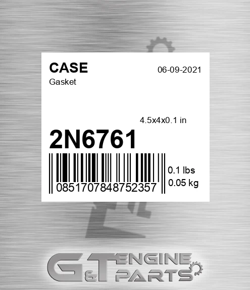 2N6761 CASE Gasket