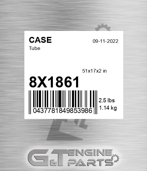 8X1861 Tube