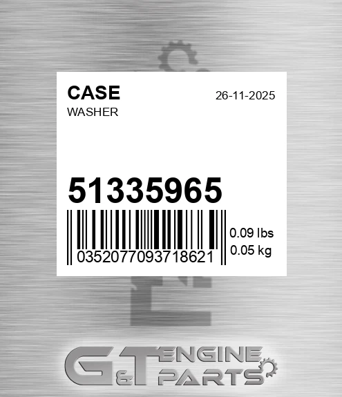 51335965 CASE Washer