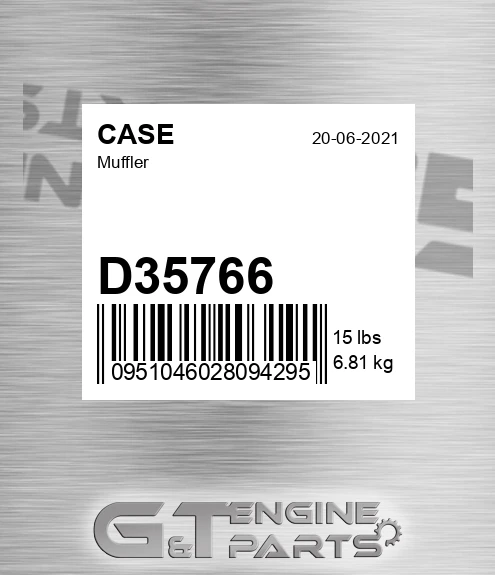 D35766 CASE Muffler