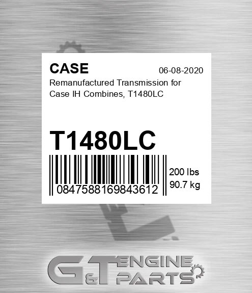 T1480LC Remanufactured Transmission For Ih Combines,