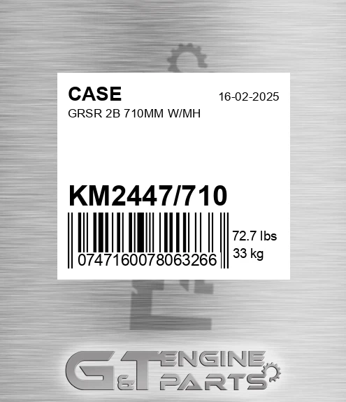 KM2447/710 Grsr 2b 710mm W/mh