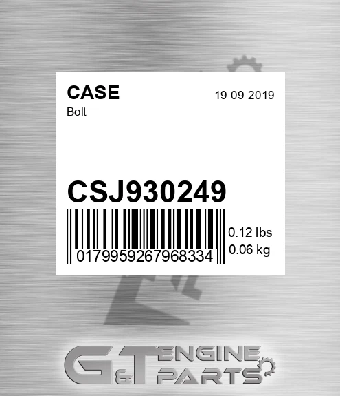 CSJ930249 Bolt