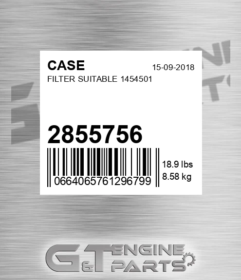2855756 Filter Suitable 1454501