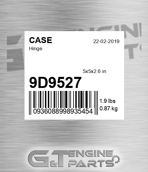 9D9527 CASE Hinge