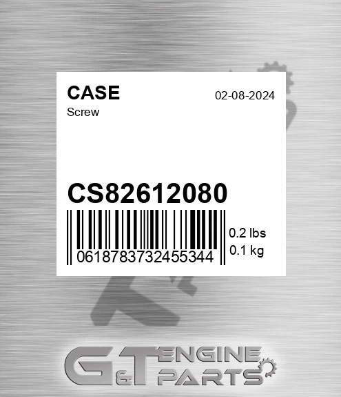 CS82612080 Screw for CASE