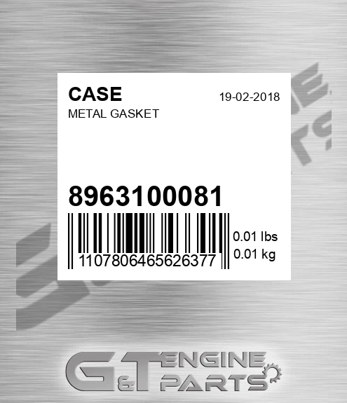 8963100081 CASE Metal Gasket