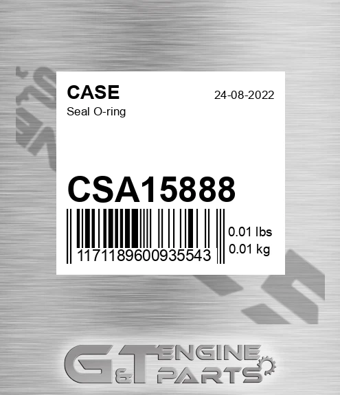 CSA15888 CASE Seal O-ring