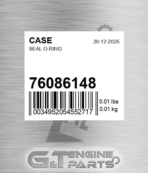 76086148 CASE Seal O-ring
