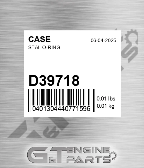 D39718 Seal O-ring