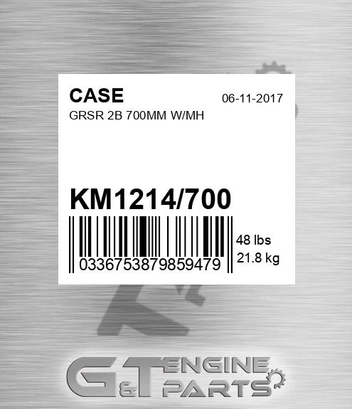 KM1214/700 Grsr 2b 700mm W/mh