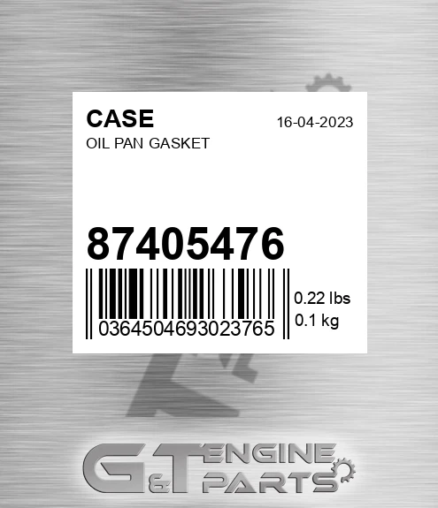 87405476 Oil Pan Gasket