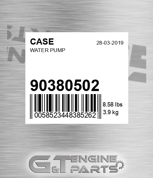 90380502 CASE Water Pump