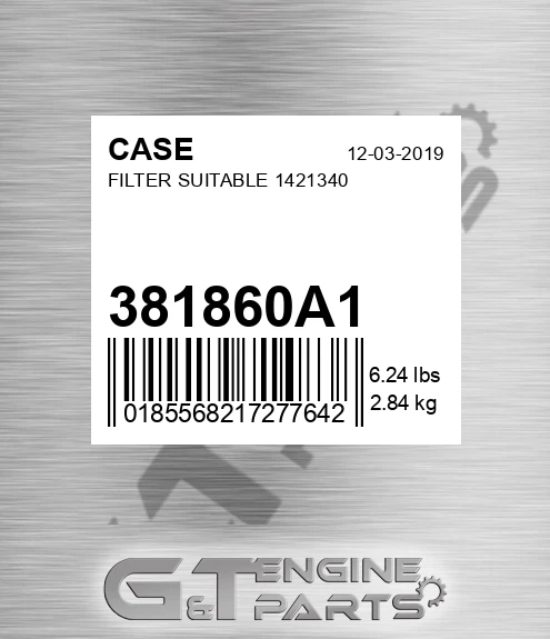 381860A1 CASE Filter Suitable 1421340