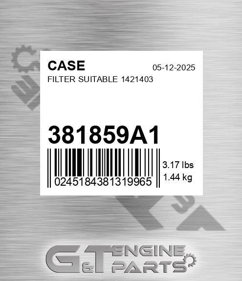 381859A1 Filter Suitable 1421403 for CASE