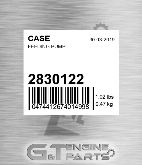 2830122 CASE Feeding Pump