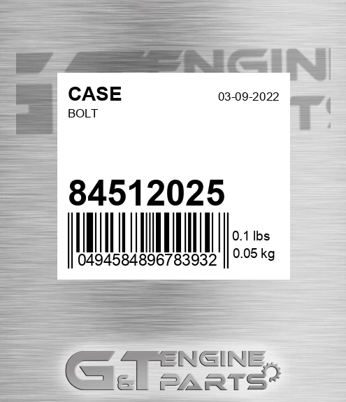 845-12025 Bolt