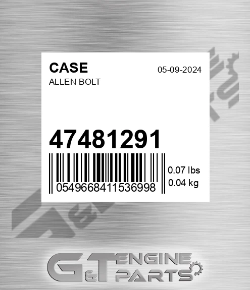 47481291 Allen Bolt