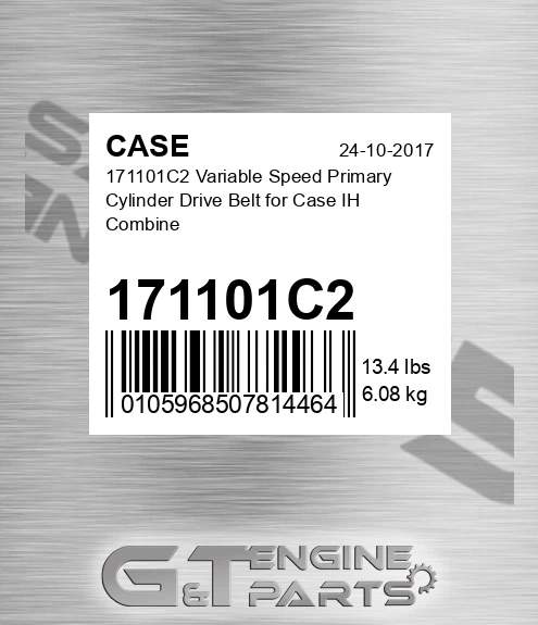 171101C2 Variable Speed Primary Cylinder Drive Belt For Ih Combine