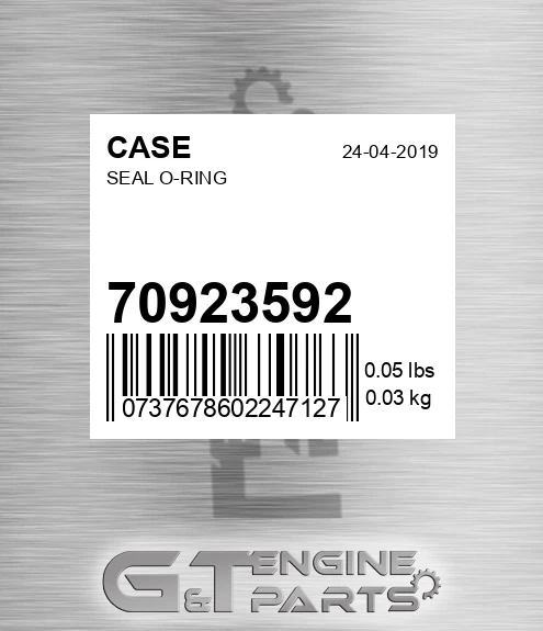 70923592 Seal O-ring