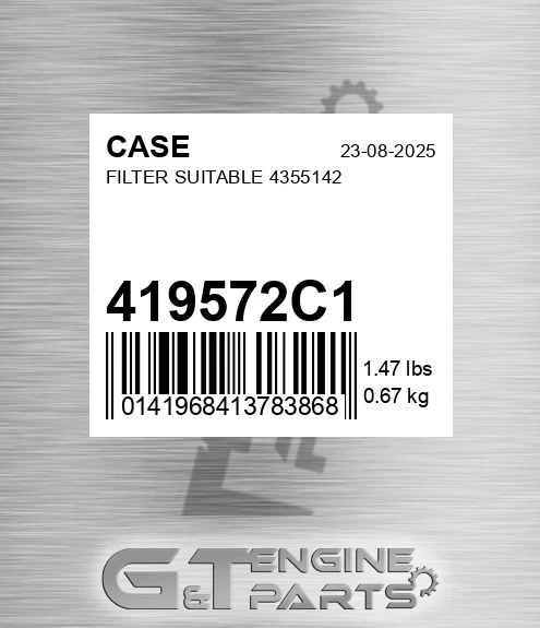 419572C1 Filter Suitable 4355142