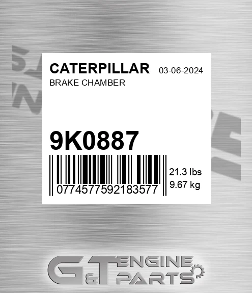 9K-0887 Brake Chamber for CATERPILLAR