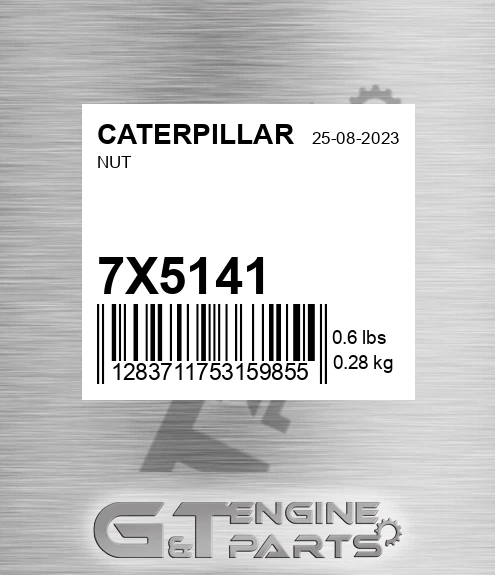 7X-5141 Nut for CATERPILLAR